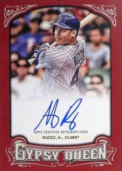 2014 Topps Gypsy Queen - Autographs Red #GQA-AR Anthony Rizzo Front