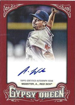 2014 Topps Gypsy Queen - Autographs Red #GQA-AW Allen Webster Front