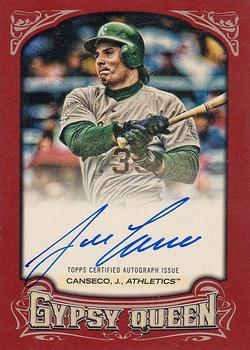 2014 Topps Gypsy Queen - Autographs Red #GQA-JC Jose Canseco Front