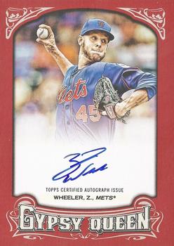 2014 Topps Gypsy Queen - Autographs Red #GQA-ZW Zack Wheeler Front