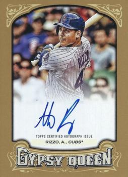 2014 Topps Gypsy Queen - Autographs Gold #GQA-AR Anthony Rizzo Front