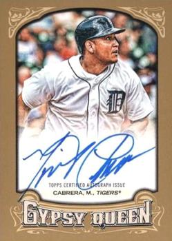 2014 Topps Gypsy Queen - Autographs Gold #GQA-MC Miguel Cabrera Front