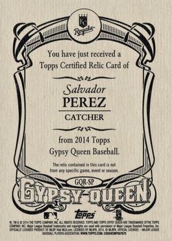 2014 Topps Gypsy Queen - Relics #GQR-SP Salvador Perez Back