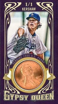 2014 Topps Gypsy Queen - Mini Birth Year Pennies #GBY-CK Clayton Kershaw Front