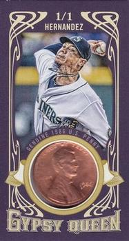 2014 Topps Gypsy Queen - Mini Birth Year Pennies #GBY-FH Felix Hernandez Front