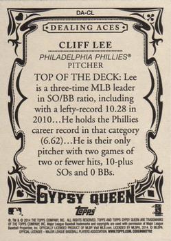 2014 Topps Gypsy Queen - Dealing Aces #DA-CL Cliff Lee Back