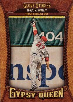 2014 Topps Gypsy Queen - Glove Stories #GS-MT Mike Trout Front