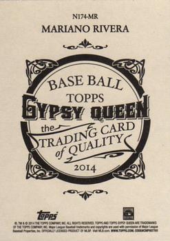 2014 Topps Gypsy Queen - N174 Gypsy Queen #N174-MR Mariano Rivera Back