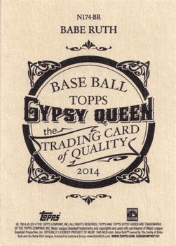 2014 Topps Gypsy Queen - N174 Gypsy Queen #N174-BR Babe Ruth Back