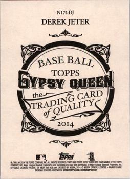 2014 Topps Gypsy Queen - N174 Gypsy Queen #N174-DJ Derek Jeter Back