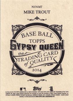 2014 Topps Gypsy Queen - N174 Gypsy Queen #N174-MT Mike Trout Back