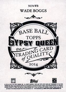 2014 Topps Gypsy Queen - N174 Gypsy Queen #N174-WB Wade Boggs Back