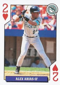 1993 Bicycle Rookies Playing Cards #2♥ Alex Arias Front