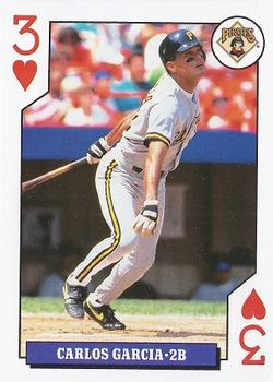 1993 Bicycle Rookies Playing Cards #3♥ Carlos Garcia Front