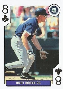 1993 Bicycle Rookies Playing Cards #8♣ Bret Boone Front