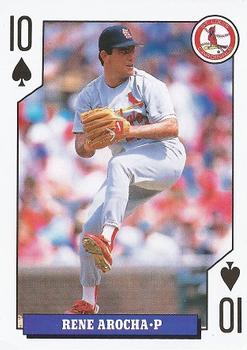 1993 Bicycle Rookies Playing Cards #10♠ Rene Arocha Front