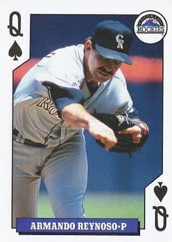 1993 Bicycle Rookies Playing Cards #Q♠ Armando Reynoso Front