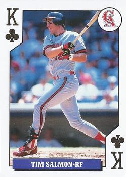 1993 Bicycle Rookies Playing Cards #K♣ Tim Salmon Front