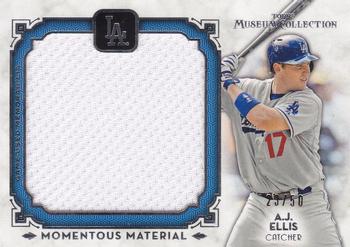 2014 Topps Museum Collection - Momentous Materials Jumbo Relics #MMJR-AEL A.J. Ellis Front