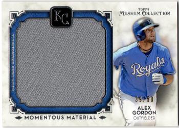 2014 Topps Museum Collection - Momentous Materials Jumbo Relics #MMJR-AG Alex Gordon Front