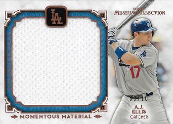 2014 Topps Museum Collection - Momentous Materials Jumbo Relics Copper #MMJR-AEL A.J. Ellis Front