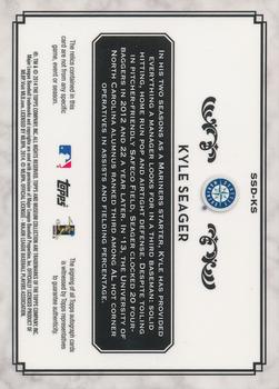 2014 Topps Museum Collection - Single Player Signature Swatches Dual Relic Autographs #SSD-KS Kyle Seager Back