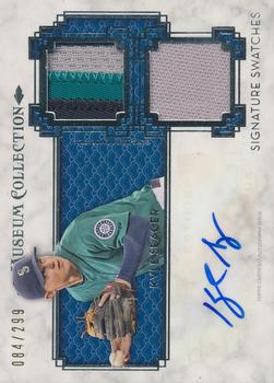 2014 Topps Museum Collection - Single Player Signature Swatches Dual Relic Autographs #SSD-KS Kyle Seager Front