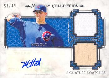 2014 Topps Museum Collection - Single Player Signature Swatches Dual Relic Autographs #SSD-MO Mike Olt Front