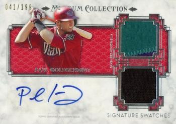 2014 Topps Museum Collection - Single Player Signature Swatches Dual Relic Autographs #SSD-PG Paul Goldschmidt Front