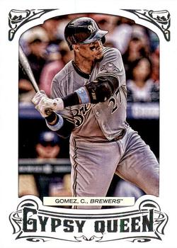 2014 Topps Gypsy Queen - Framed White #163 Carlos Gomez Front