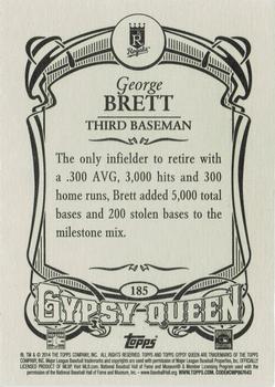 2014 Topps Gypsy Queen - Framed White #185 George Brett Back