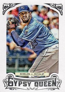 2014 Topps Gypsy Queen - Framed White #283 James Shields Front