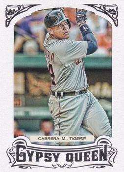2014 Topps Gypsy Queen - Framed White #1 Miguel Cabrera Front