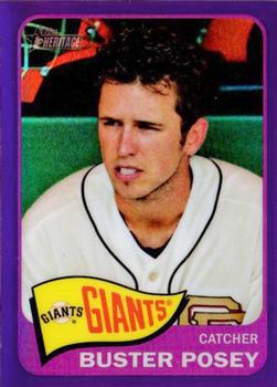 2014 Topps Heritage - Chrome Purple Refractors #THC-149 Buster Posey Front