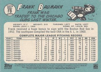 2014 Topps Heritage - Real One Autographs Red Ink #ROA-FB Frank Baumann Back