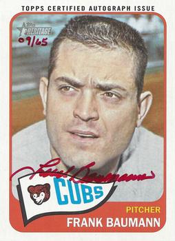 2014 Topps Heritage - Real One Autographs Red Ink #ROA-FB Frank Baumann Front