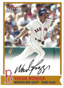 2001 Fleer Boston Red Sox 100th Anniversary - BoSox Sigs #NNO Wade Boggs Front