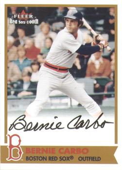 2001 Fleer Boston Red Sox 100th Anniversary - BoSox Sigs #NNO Bernie Carbo Front