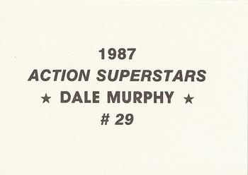 1987 Action Superstars (unlicensed) #29 Dale Murphy Back