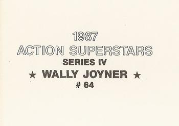 1987 Action Superstars (unlicensed) #64 Wally Joyner Back