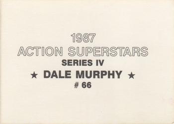 1987 Action Superstars (unlicensed) #66 Dale Murphy Back