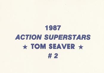 1987 Action Superstars (unlicensed) #2 Tom Seaver Back