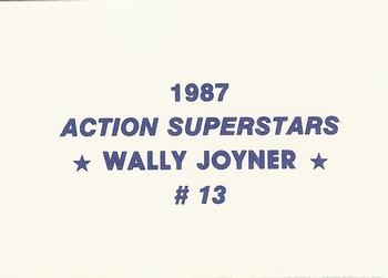 1987 Action Superstars (unlicensed) #13 Wally Joyner Back