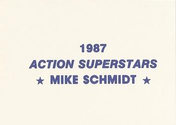 1987 Action Superstars (unlicensed) #NNO Mike Schmidt Back