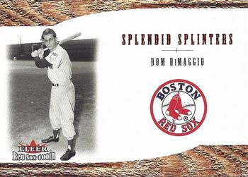 2001 Fleer Boston Red Sox 100th Anniversary - Splendid Splinters #SS2 Dom DiMaggio Front