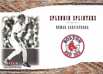 2001 Fleer Boston Red Sox 100th Anniversary - Splendid Splinters #SS5 Nomar Garciaparra Front