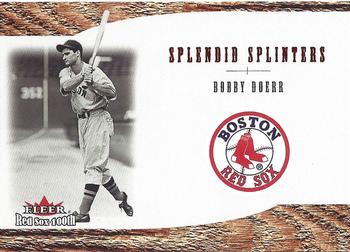 2001 Fleer Boston Red Sox 100th Anniversary - Splendid Splinters #SS13 Bobby Doerr Front