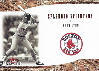 2001 Fleer Boston Red Sox 100th Anniversary - Splendid Splinters #SS14 Fred Lynn Front