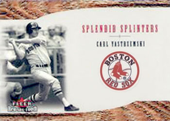 2001 Fleer Boston Red Sox 100th Anniversary - Splendid Splinters #SS4 Carl Yastrzemski Front