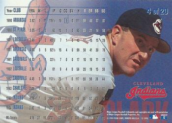 1995 Fleer Cleveland Indians #4 Mark Clark Back